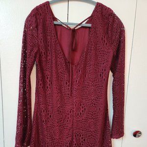 new speechless long  sleeve lace sleeve,lace dress